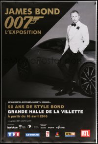 1h027 JAMES BOND 007 L'EXPOSITION DS 47x69 French museum/art exhibition 2016 Craig, Aston Martin!