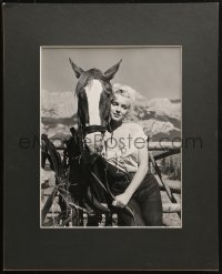 1h177 MARILYN MONROE 11x14 special poster 1980s w/ horse from the 1954 movie River of No Return!
