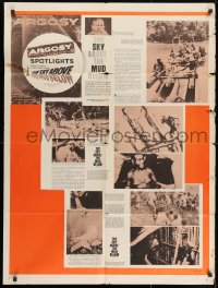 1j013 SKY ABOVE THE MUD BELOW 30x40 1962 Argosy magazine spotlight on New Guinea jungle natives!