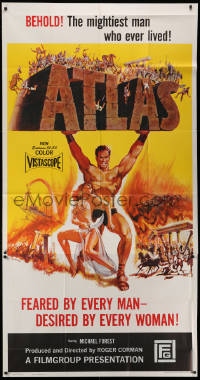 1j239 ATLAS 3sh 1961 strongman Michael Forest is feared by every man & desired by every woman!