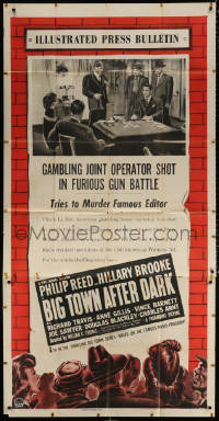 1j256 BIG TOWN AFTER DARK style A 3sh 1948 big shot gambler killed as police crash hide-out!