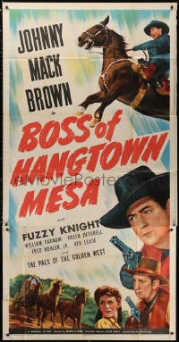 1j263 BOSS OF HANGTOWN MESA 3sh 1942 Johnny Mack Brown, Fuzzy Knight, Helen Deverell, rare!
