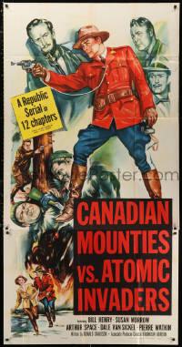 1j267 CANADIAN MOUNTIES VS ATOMIC INVADERS 3sh 1953 Republic sci-fi RCMP serial in 12 chapters!