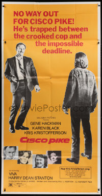 1j279 CISCO PIKE 3sh 1971 full-length image of Gene Hackman pointing gun at Kris Kristofferson!