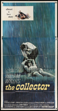1j280 COLLECTOR 3sh 1965 art of Terence Stamp & Samantha Eggar, William Wyler directed!