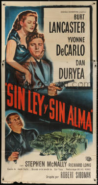 1j282 CRISS CROSS Spanish/US 3sh 1948 Burt Lancaster, Yvonne De Carlo, Dan Duryea, cool noir images!