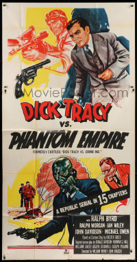 1j290 DICK TRACY VS. CRIME INC. 3sh R1952 Ralph Byrd detective serial, The Phantom Empire!