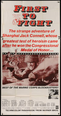 1j308 FIRST TO FIGHT 3sh 1967 Shanghai Jack Connell, best of the Marine Corps blockbusters!