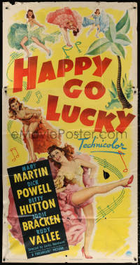 1j324 HAPPY GO LUCKY 3sh 1943 sexy Mary Martin looks for a rich husband in tropical Trinidad, rare!