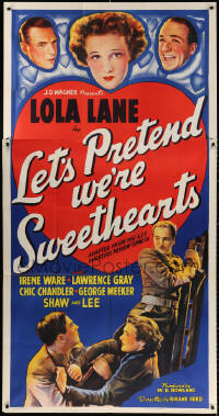 1j337 IN PARIS, A.W.O.L. 3sh R1939 Lola Lane, Let's Pretend We're Sweethearts, deceptive re-release!