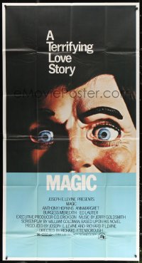 1j369 MAGIC 3sh 1978 Richard Attenborough, ventriloquist Anthony Hopkins, creepy dummy image!