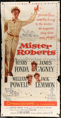 1j383 MISTER ROBERTS 3sh 1955 Henry Fonda, James Cagney, William Powell, Jack Lemmon, John Ford!