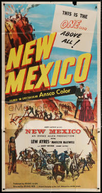 1j391 NEW MEXICO 3sh 1950 Lew Ayres, Marilyn Maxwell & Andy Devine, this is the one above all!
