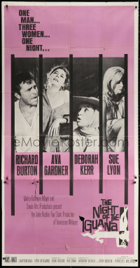 1j392 NIGHT OF THE IGUANA 3sh 1964 Richard Burton, Ava Gardner, Sue Lyon, Deborah Kerr, John Huston