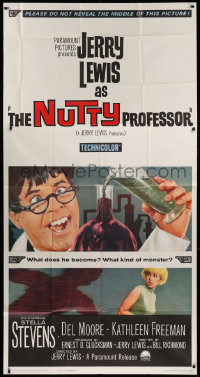 1j397 NUTTY PROFESSOR 3sh 1963 Jerry Lewis & Stella Stevens in Dr. Jekyll & Mr. Hyde spoof!