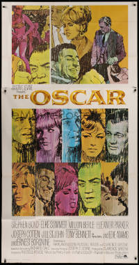1j401 OSCAR int'l 3sh 1966 Stephen Boyd & Sommer race for Hollywood's highest award, Terpning art!