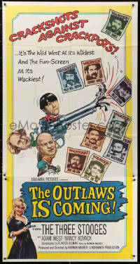 1j404 OUTLAWS IS COMING 3sh 1965 The Three Stooges with Curly-Joe are wacky cowboys!