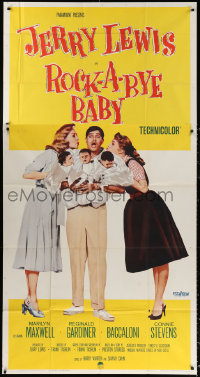 1j430 ROCK-A-BYE BABY 3sh 1958 Jerry Lewis with Marilyn Maxwell, Connie Stevens, and triplets!