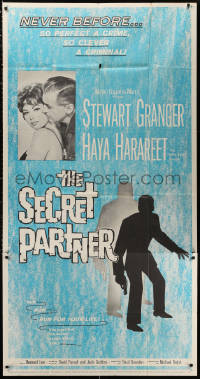 1j432 SECRET PARTNER 3sh 1961 Stewart Granger, Haya Harareet, never before so perfect a crime!