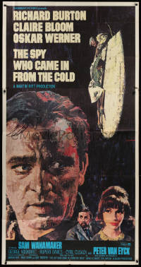 1j444 SPY WHO CAME IN FROM THE COLD int'l 3sh 1965 Richard Burton, Claire Bloom, Terpning art, rare!