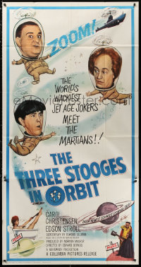 1j470 THREE STOOGES IN ORBIT 3sh 1962 astro-nuts Moe, Larry & Curly-Joe meet the sexy Martians!