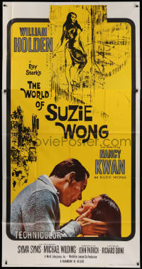 1j498 WORLD OF SUZIE WONG 3sh R1965 William Holden was the first man that Nancy Kwan ever loved!
