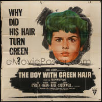 1j134 BOY WITH GREEN HAIR 6sh 1948 Dean Stockwell, a kid who wants to end war, very rare!