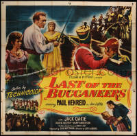 1j164 LAST OF THE BUCCANEERS 6sh 1950 Paul Henreid as the pirate Jean Lafitte, King of Outcasts!