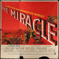 1j171 MIRACLE 6sh 1959 Roger Moore, Carroll Baker, Napoleonic War montage art, very rare!