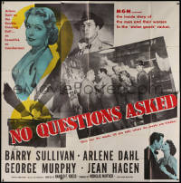 1j173 NO QUESTIONS ASKED 6sh 1951 treacherous Arlene Dahl is a double-crossing doll, Barry Sullivan