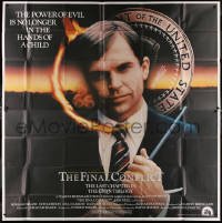 1j178 OMEN 3 - THE FINAL CONFLICT 6sh 1981 creepy image of Sam Neill as President Damien!