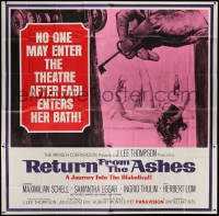 1j192 RETURN FROM THE ASHES 6sh 1965 no one may enter after Samantha Eggar enters the bath, rare!