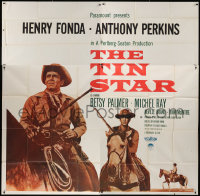 1j214 TIN STAR 6sh 1957 cowboys Henry Fonda & Anthony Perkins, directed by Anthony Mann!