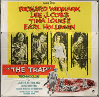 1j215 TRAP 6sh 1959 Richard Widmark, Lee J. Cobb, sexy Tina Louise, Earl Holliman, film noir!
