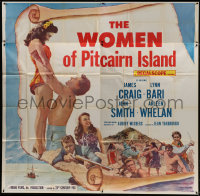 1j223 WOMEN OF PITCAIRN ISLAND 6sh 1957 James Craig, Lynn Bari, South Seas, Mutiny on the Bounty!