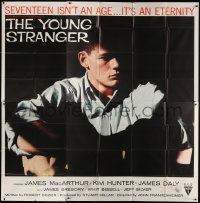 1j226 YOUNG STRANGER 6sh 1957 first John Frankenheimer, art of troubled teen James MacArthur, rare!