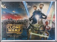 1j081 STAR WARS: THE CLONE WARS advance Argentinean 43x58 2008 Anakin, Yoda, & Obi-Wan Kenobi!
