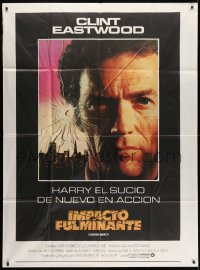 1j082 SUDDEN IMPACT Argentinean 43x58 1984 Clint Eastwood is at it again as Dirty Harry!