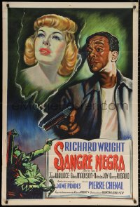 1j115 NATIVE SON Argentinean 1950 Sangre Negra, Zappa art of Richard Wright & Jean Wallace!