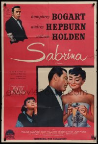 1j116 SABRINA Argentinean R1962 Audrey Hepburn, Humphrey Bogart, William Holden, Billy Wilder