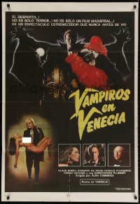 1j124 VAMPIRE IN VENICE Argentinean 1989 Klaus Kinski as Nosferatu carrying sexy naked woman!