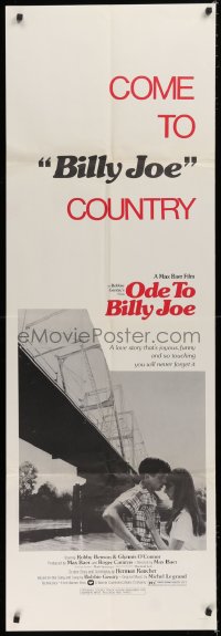 1j017 ODE TO BILLY JOE door panel 1976 Robby Benson, Glynnis O'Connor, come to Billy Joe country!