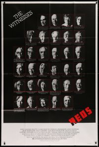 1j076 REDS English 40x60 1981 images of the real life 'witnesses' who Warren Beatty showcased!