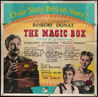 1j051 MAGIC BOX English 6sh 1952 John Boulting, Eric Ambler, art of Robert Donat, ultra rare!