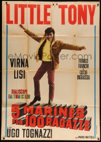 1j700 5 MARINES PER 100 RAGAZZE Italian 1p R1962 full-length image of pop singer Little Tony!
