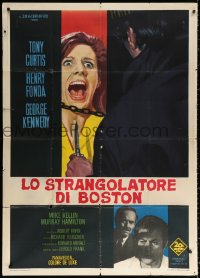 1j724 BOSTON STRANGLER Italian 1p 1968 Tony Curtis, Henry Fonda, he killed thirteen girls!