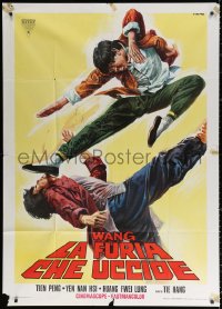 1j732 CHAOCHOW GUY Italian 1p 1975 Renato Casaro karate martial arts action art, rare!