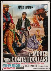 1j744 DEATH AT OWELL ROCK Italian 1p 1967 La Morte Non Conta I Dollari, spaghetti western art!