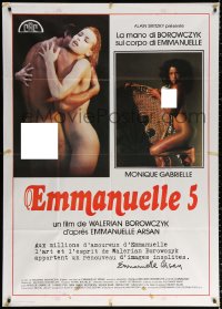 1j762 EMMANUELLE V Italian 1p 1987 great images of sexy naked Monique Gabrielle + nude lovers!
