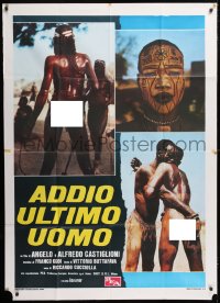 1j845 LAST SAVAGE Italian 1p 1978 Addio ultimo uomo, bizarre mondo documentary with naked natives!